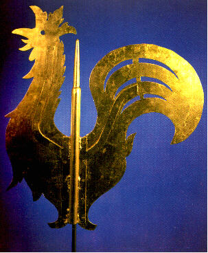 Turmhahn auf der Prot. Kirche Eisenberg